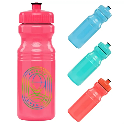 Photo of Bright Colored 24 Oz. Fitness Water Bottle