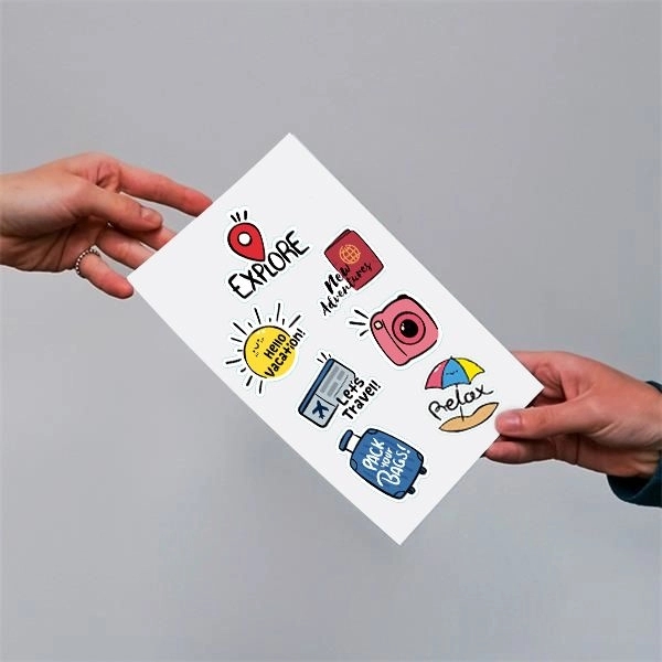 Clear color option for Custom Clear Vinyl Sticker Pages