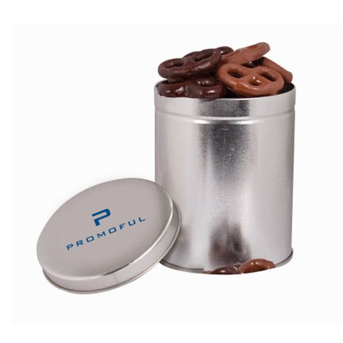 Main photo of Mini Chocolate Pretzels In Tin