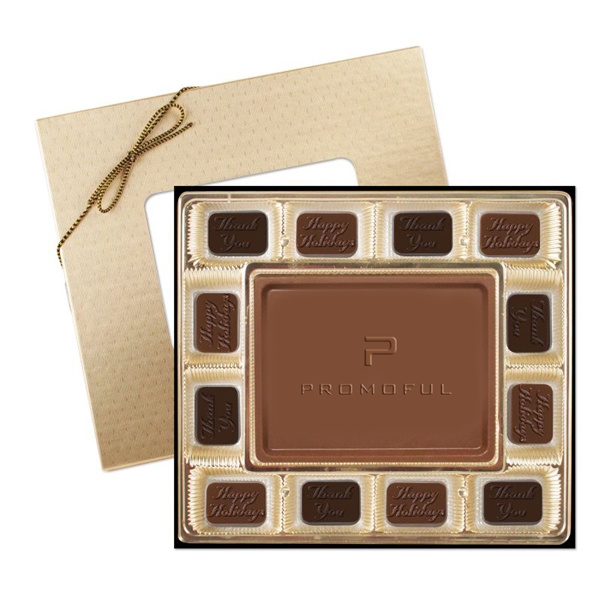 Gold color option for Small Custom Chocolate Gift Box