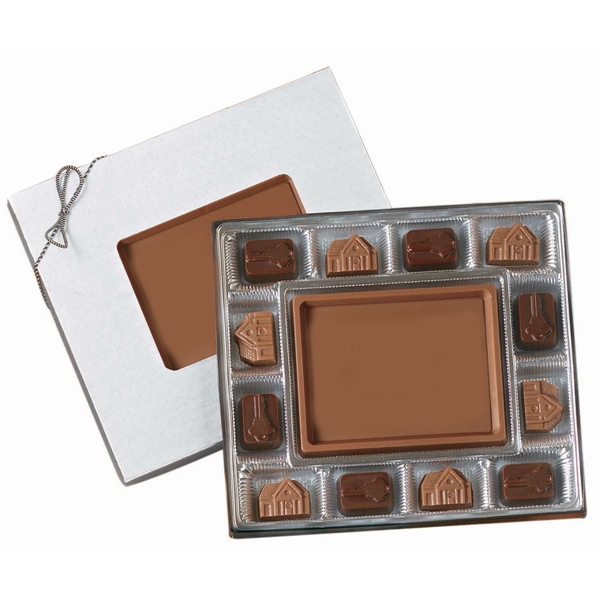 Silver color option for Small Custom Chocolate Gift Box