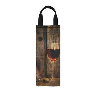 Photo of Full Color Canvas Wine Bag With Handle