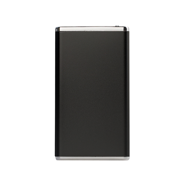 Black color option for Winnemac Sleek Metallic Slim Power Bank