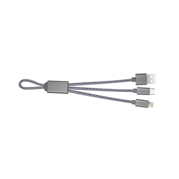 Gray color option for Harbor Charging Cables With Type C, Ios And Micro Usb
