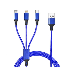 Photo of Taft Avenue 3 In 1 Nylon Braided Charging Cable
