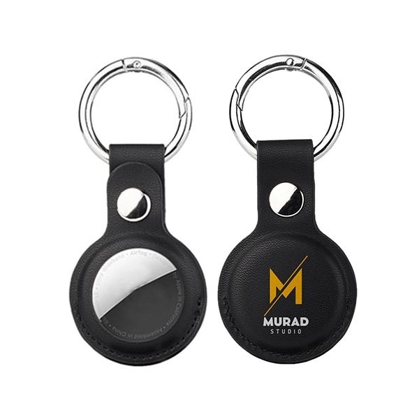 Black color option for Protective Leather Case For Apple Air Tag   Quick Ship