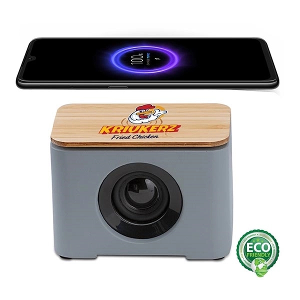 Gray color option for Tulare Eco Friendly Speaker And Wireless Charger