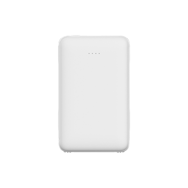 White color option for Hermosa 2.1 A Output Power Bank