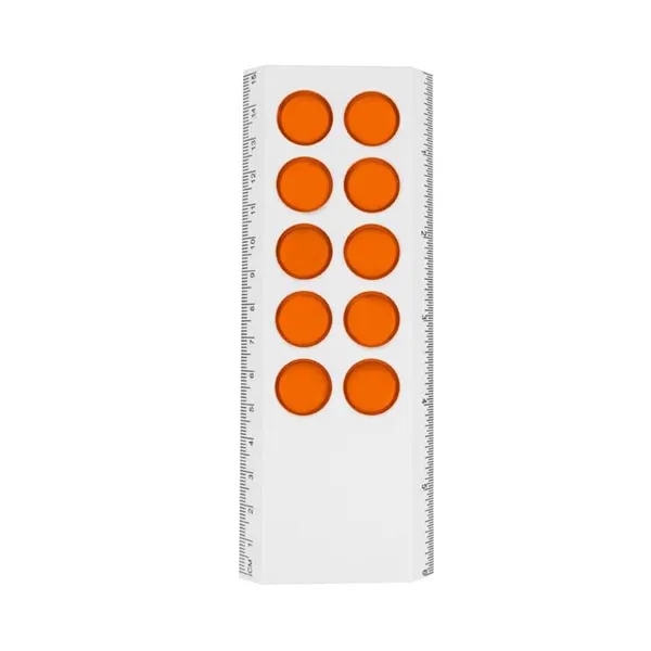 Orange color option for 6" Push Pop Ruler