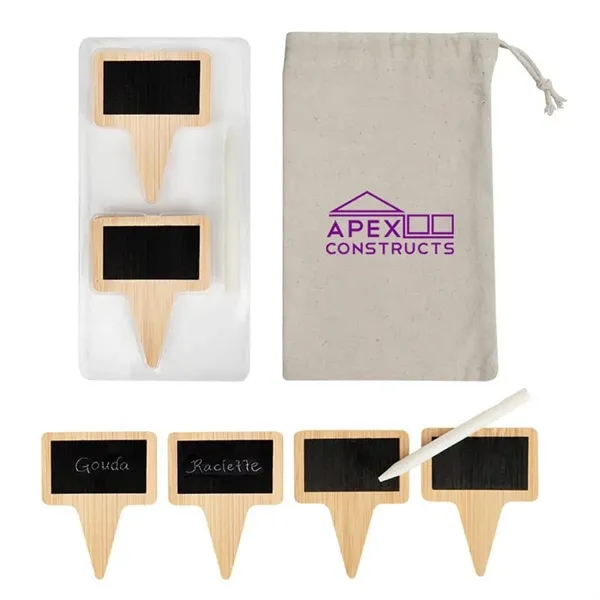 Natural color option for Chalkboard Cheese Markers & Chalk Set