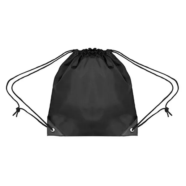 Black color option for Youth Polyester Drawstring Bag