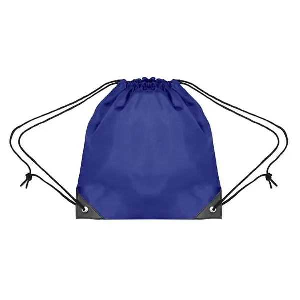 Royal Blue color option for Youth Polyester Drawstring Bag
