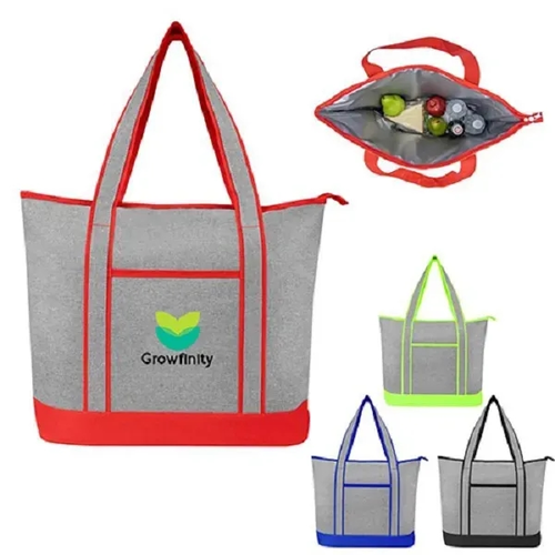 Photo of Heathered Cooler Tote Bag