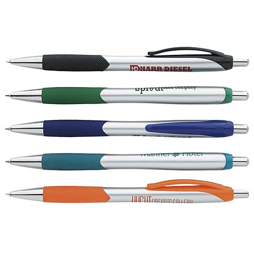 Photo of Silver Pattern Grip Pen