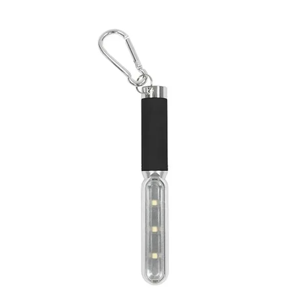 Black color option for Portable Cob Safety Light With Carabiner