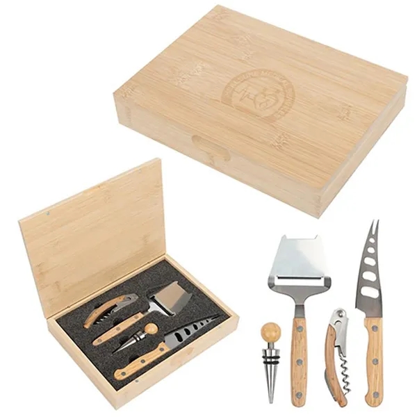 Natural color option for Wine & Cheese Knife Set