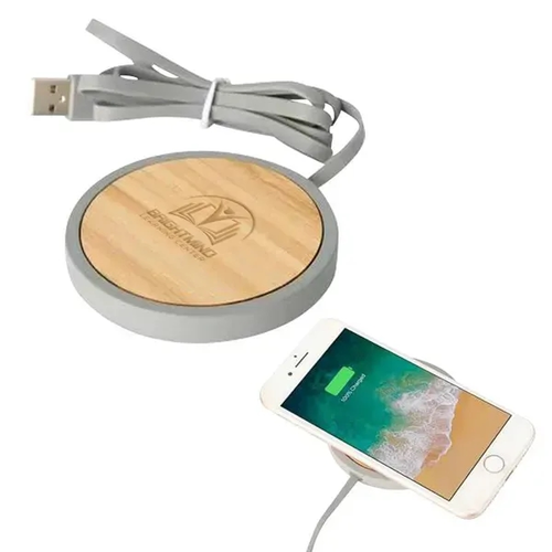 Main photo of Bamboo Laser Wireless Charging Pad