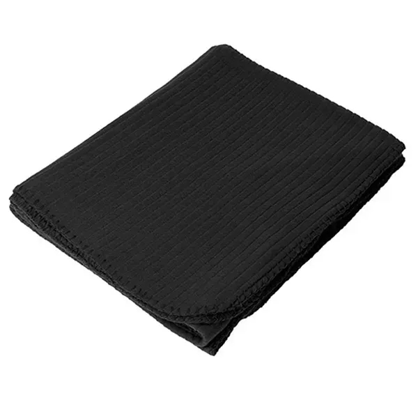 Black color option for Large Ridge Fleece Blanket