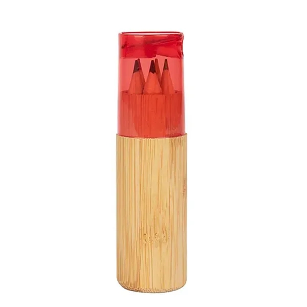 Red color option for 5 Piece Colored Pencil Set With Dual Sharpener