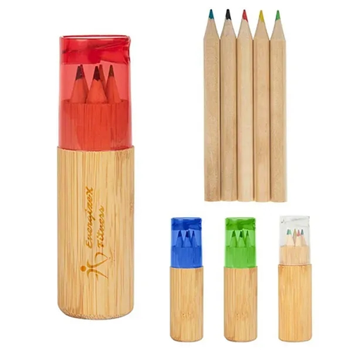 Main photo of 5 Piece Colored Pencil Set With Dual Sharpener