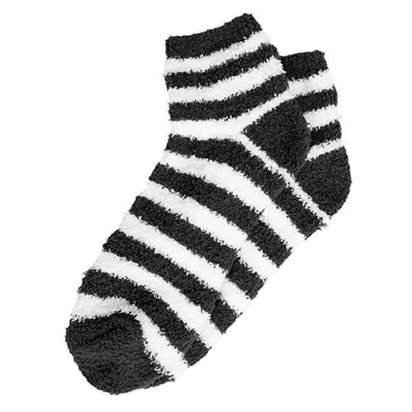 Black color option for Fuzzy Stripe Socks
