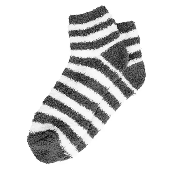 Gray color option for Fuzzy Stripe Socks