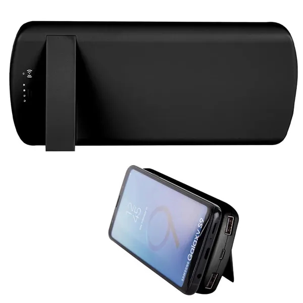 Black color option for 8000 M Ah Wireless Charger Phone Stand