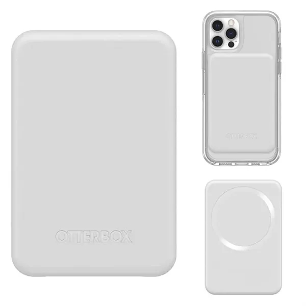 White color option for Otter Box® 5000 M Ah Wireless Power Bank For Mag Safe