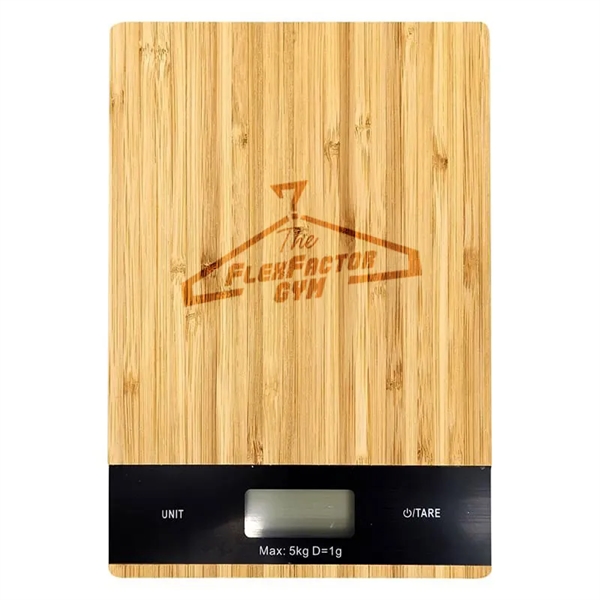 Natural color option for Bamboo Digital Kitchen Scale