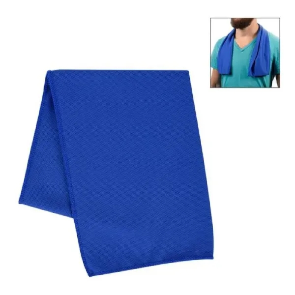 Blue color option for Recycled Pet Cooling Sport Towel