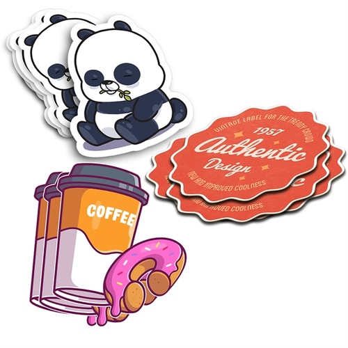 Photo of Custom Die Cut Stickers   3x3