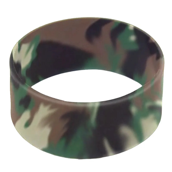 Camo color option for 1" Debossed Silicone Wristbands   5 Business Days