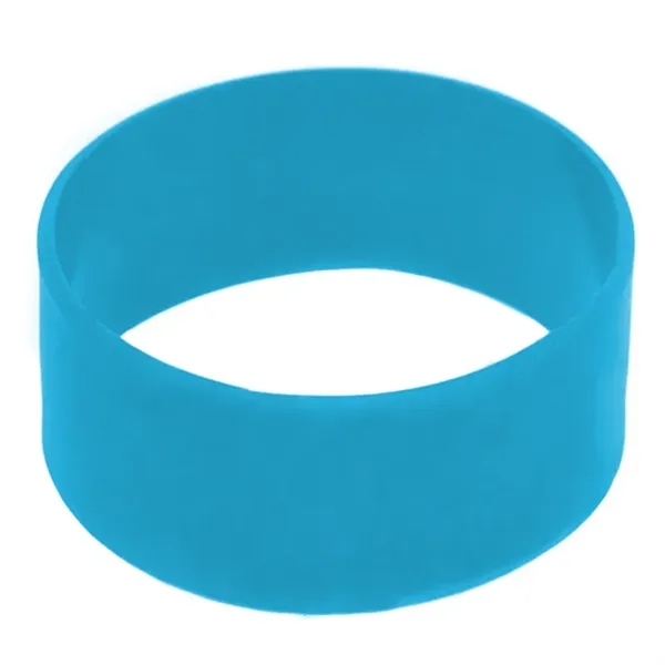 Light Blue color option for 1" Debossed Silicone Wristbands   5 Business Days