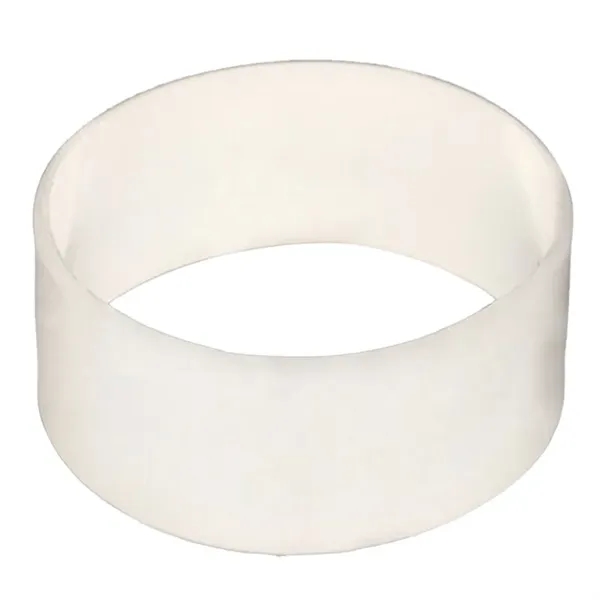 White color option for 1" Debossed Silicone Wristbands   5 Business Days