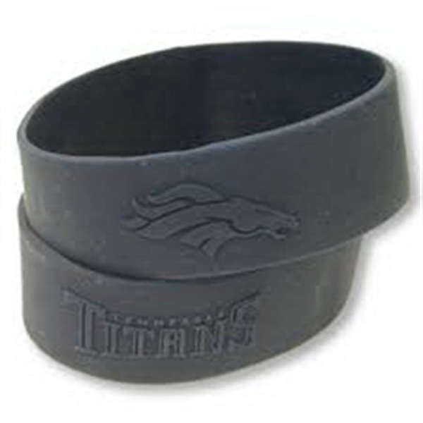 Black color option for 1/2" Embossed Silicone Wristbands   5 Business Days