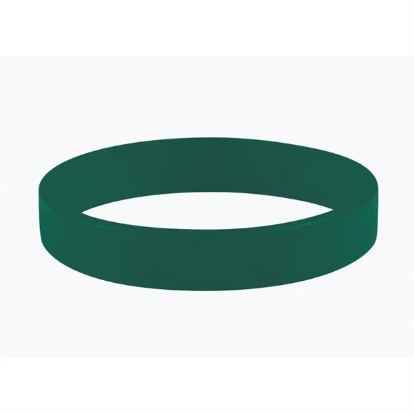 Forest Green color option for 1/2" Embossed Silicone Wristbands   5 Business Days
