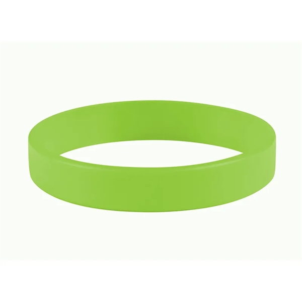 Lime Green color option for 1/2" Embossed Silicone Wristbands   5 Business Days