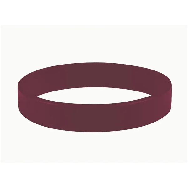 Maroon color option for 1/2" Embossed Silicone Wristbands   5 Business Days