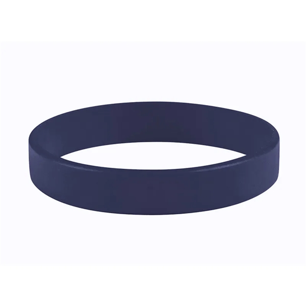 Navy Blue color option for 1/2" Embossed Silicone Wristbands   5 Business Days