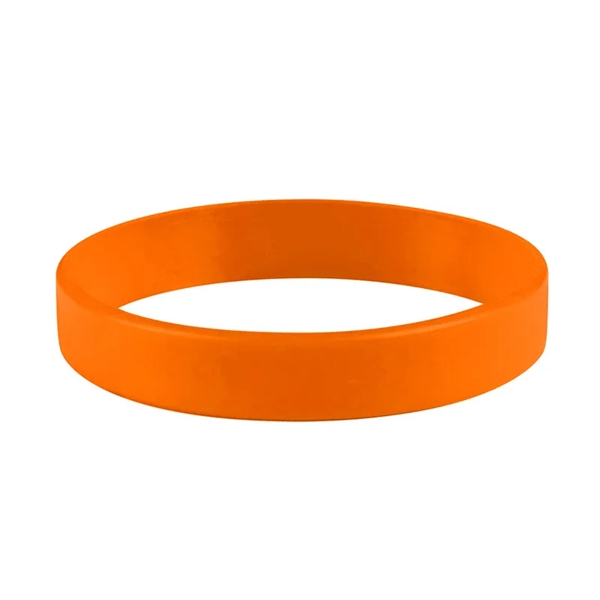 Orange color option for 1/2" Embossed Silicone Wristbands   5 Business Days