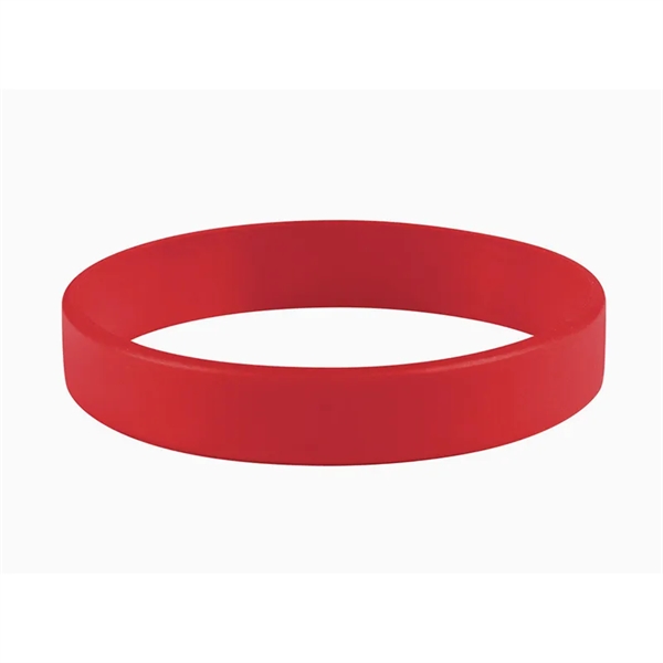 Red color option for 1/2" Embossed Silicone Wristbands   5 Business Days