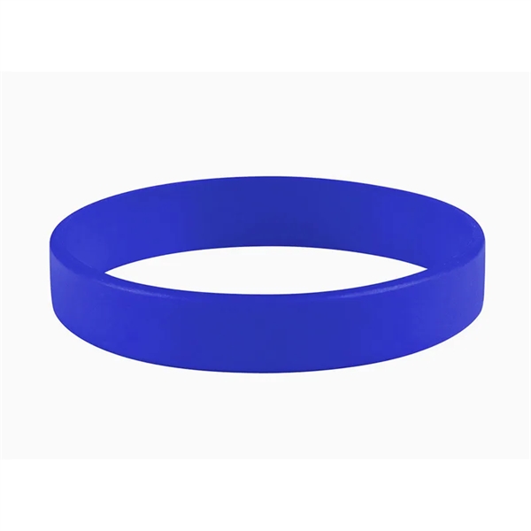 Reflex Blue color option for 1/2" Embossed Silicone Wristbands   5 Business Days