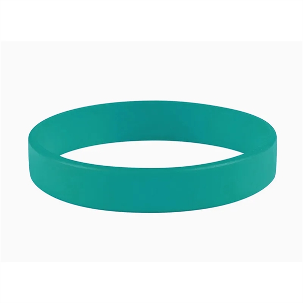 Teal color option for 1/2" Embossed Silicone Wristbands   5 Business Days