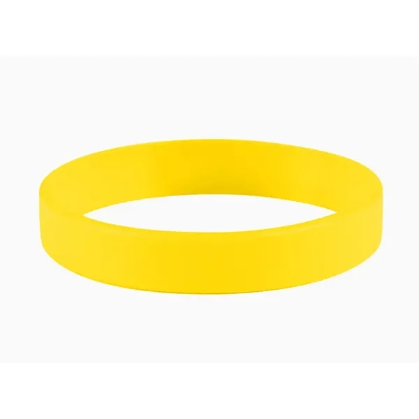 Yellow color option for 1/2" Embossed Silicone Wristbands   5 Business Days