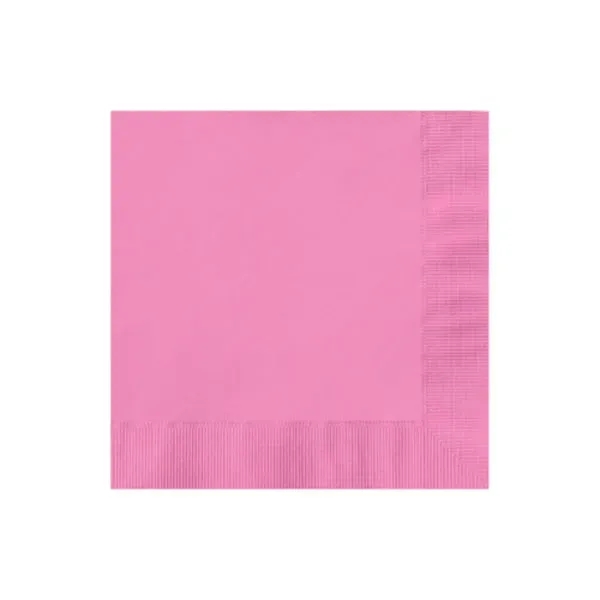 Candy Pink color option for 3 Ply Premium Beverage Napkins