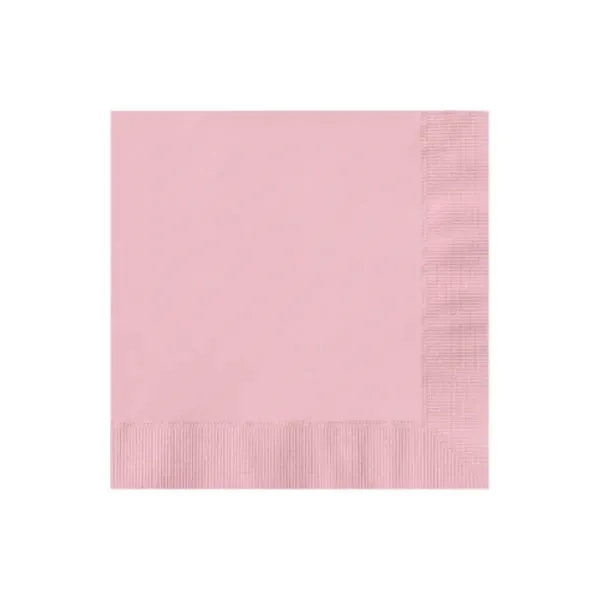 Classic Pink color option for 3 Ply Premium Beverage Napkins