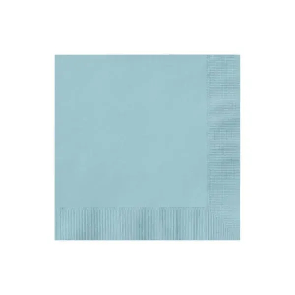 Pastel Blue color option for 3 Ply Premium Beverage Napkins