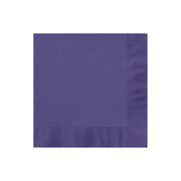 Purple color option for 3 Ply Premium Beverage Napkins