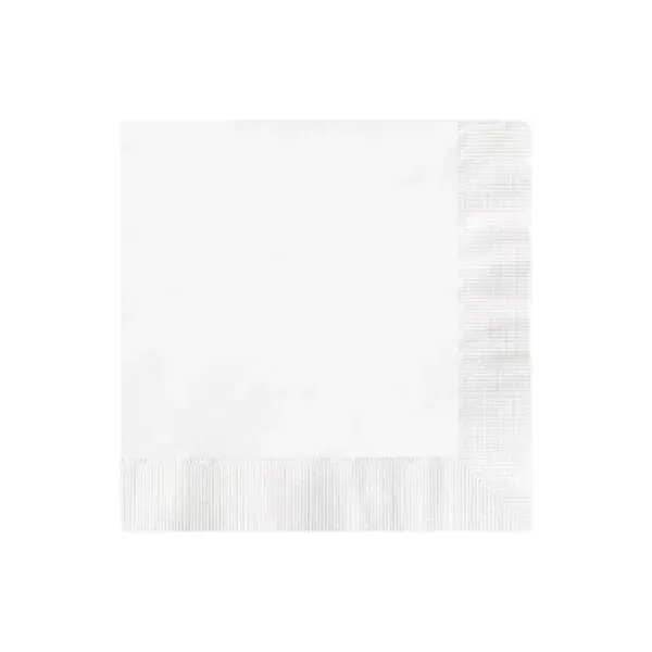 White color option for 3 Ply Premium Beverage Napkins