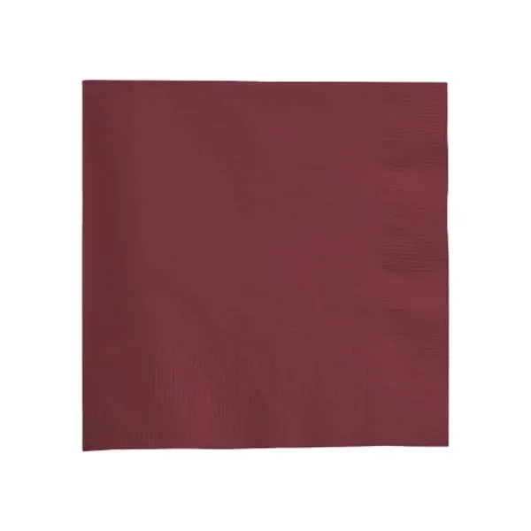 Burgundy color option for Foil Stamped Luncheon Napkins